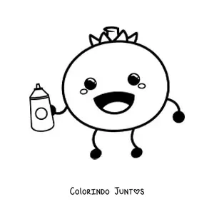 Desenho para colorir de desenho de um tomate