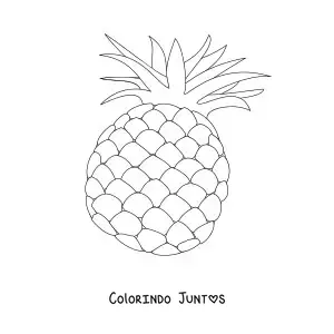 Desenho para colorir de um abacaxi