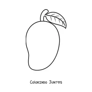 Desenho para colorir de uma manga