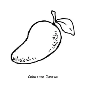 Desenho para colorir de uma manga