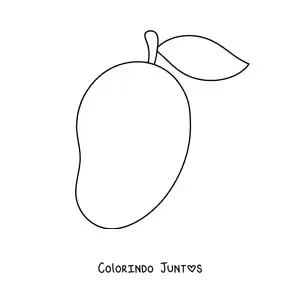 Desenho para colorir de uma manga