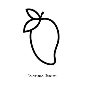 Desenho para colorir de uma manga