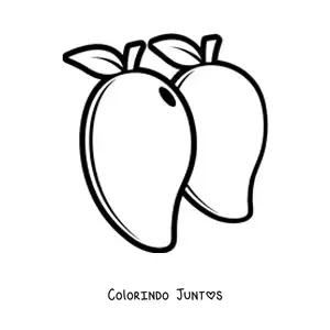 Desenho para colorir de duas mangas