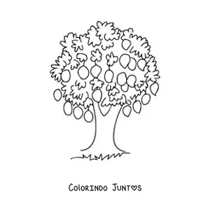 Desenho para colorir de uma mangueira