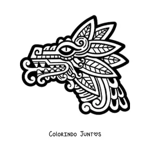 Desenho para colorir de Quetzalcóatl