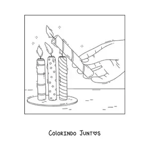 Desenho para colorir do Dia das Velinhas