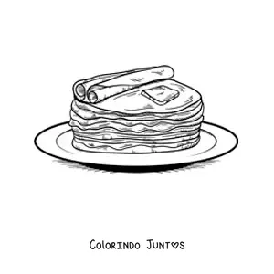 Desenho para colorir de prato tipico da Russia