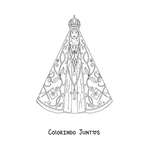 Desenho para colorir de Nossa Senhora de Fatima