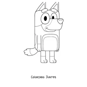 Desenho para colorir do Bandit, o pai da Bluey